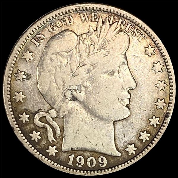 1909-O Barber Half Dollar LIGHTLY CIRCULATED