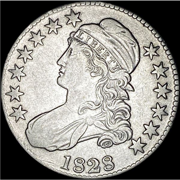 1828 Capped Bust Half Dollar LIGHTLY CIRCULATED
