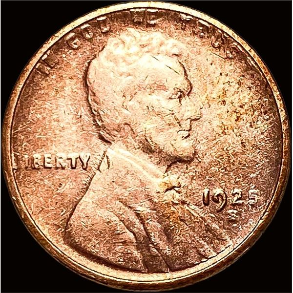 1925-S Lincoln Wheat Cent LIGHTLY CIRCULATED