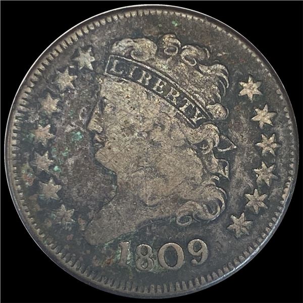 1809 Classic Head Half Cent LIGHTLY CIRCULATED