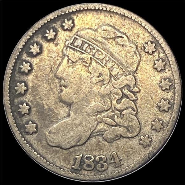 1834 Capped Bust Half Dime LIGHTLY CIRCULATED