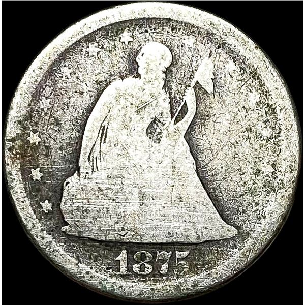 1875-S Silver Twenty Cent Piece NICELY CIRCULATED