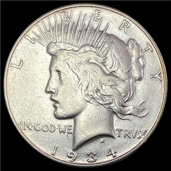 1934-S Silver Peace Dollar NEARLY UNCIRCULATED