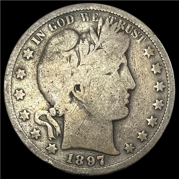 1897-S Barber Half Dollar NICELY CIRCULATED
