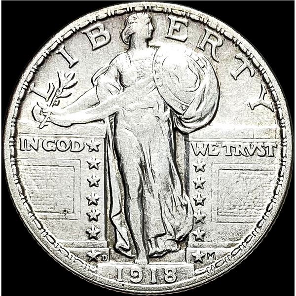 1918-D Standing Liberty Quarter CLOSELY UNCIRCULATED