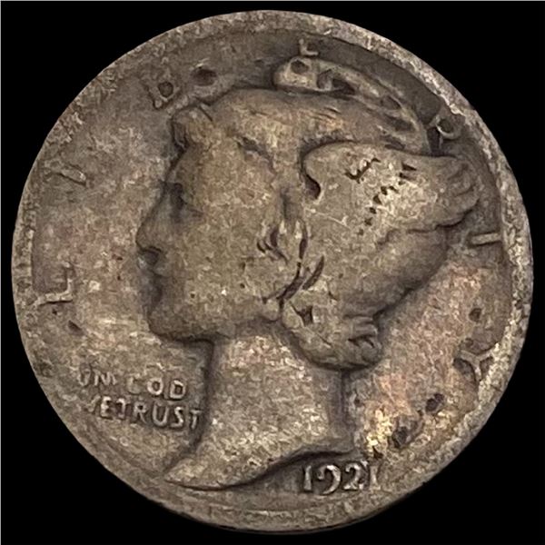 1921 Silver Mercury Dime NICELY CIRCULATED