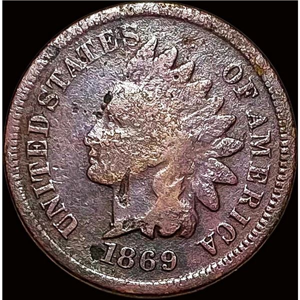 1869 Indian Head Cent NICELY CIRCULATED
