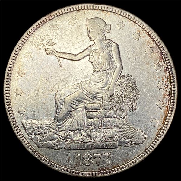 1877 Silver Trade Dollar CLOSELY UNCIRCULATED