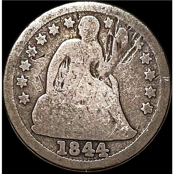 1844 Seated Liberty Dime NICELY CIRCULATED