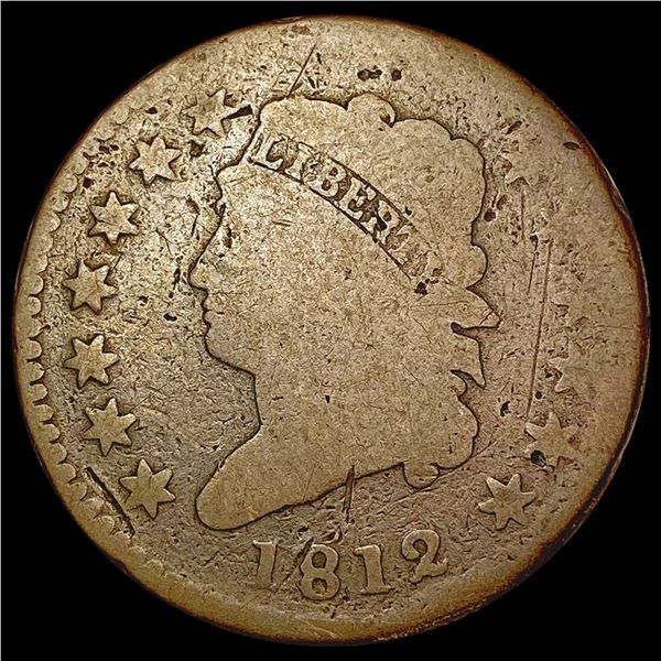 1812 Classic Head Large Cent NICELY CIRCULATED