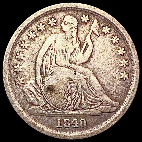 1840-O Seated Liberty Dime LIGHTLY CIRCULATED