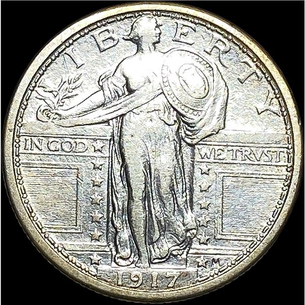 1917 Type 1 Standing Liberty Quarter LIGHTLY CIRCULATED