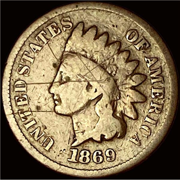 1869 Indian Head Cent NICELY CIRCULATED