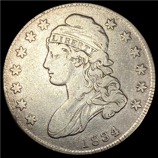 1834 Capped Bust Half Dollar LIGHTLY  CIRCULATED