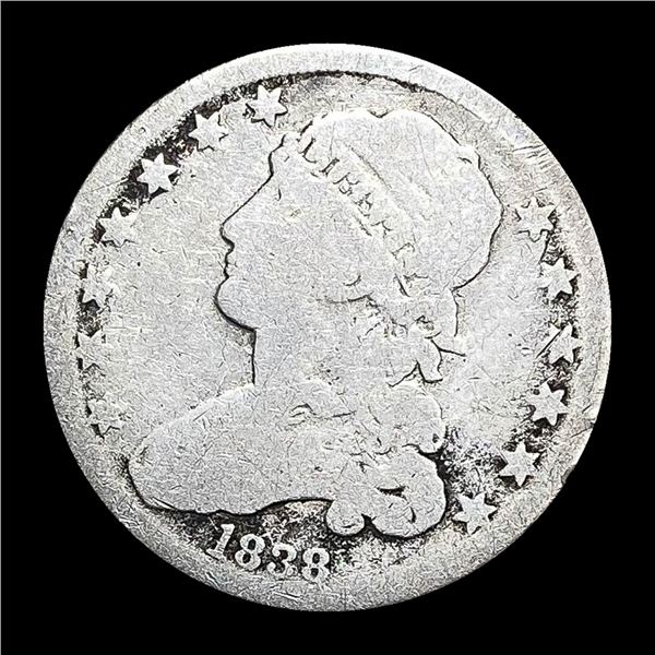 1838 Capped Bust Quarter NICELY CIRCULATED