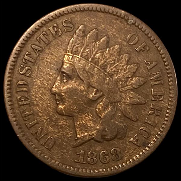 1868 Indian Head Cent NEARLY UNCIRCULATED