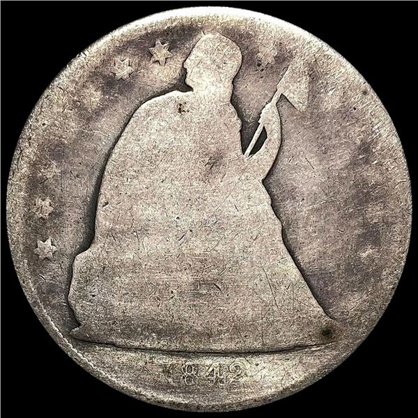 1842 Silver Trade Dollar NICELY CIRCULATED