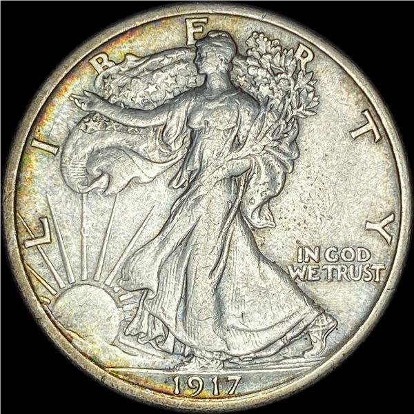 1917 Walking Liberty Half Dollar NEARLY UNCIRCULATED