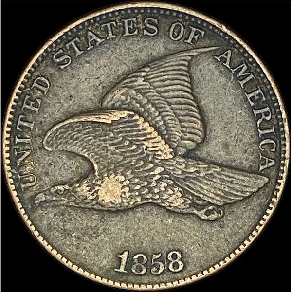 1858 Flying Eagle Cent NEARLY UNCIRCULATED