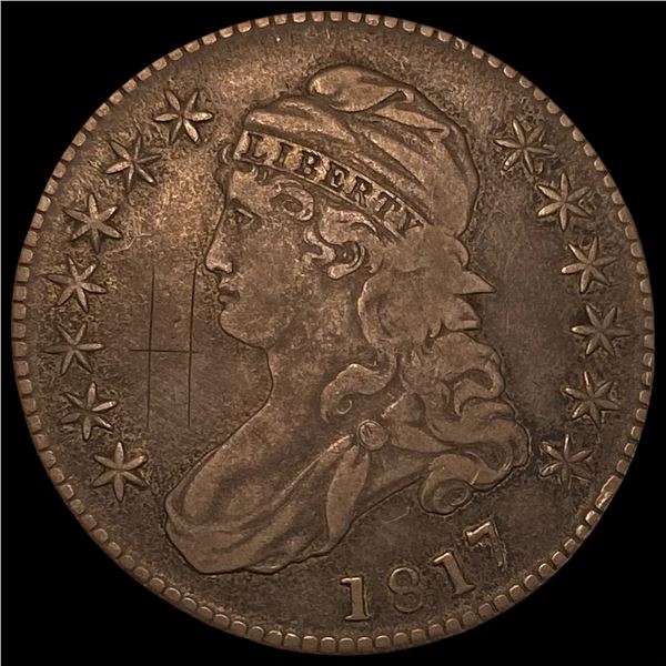 1817 Capped Bust Half Dollar LIGHTLY  CIRCULATED