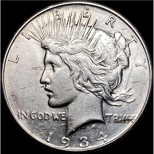 1934-D Silver Peace Dollar CLOSELY  UNCIRCULATED