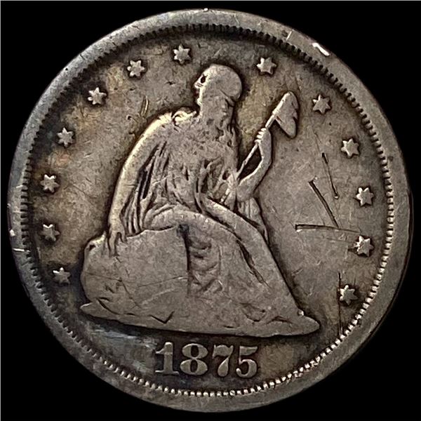1875-S Seated Liberty 20 Cents NICE CIRC