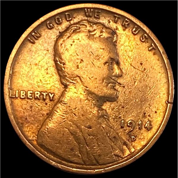 1914-D Lincoln Wheat Cent NICELY CIRCULATED