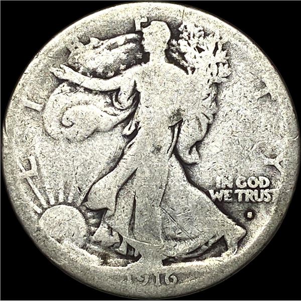 1916-S Walking Liberty Half Dollar NICELY  CIRCULATED