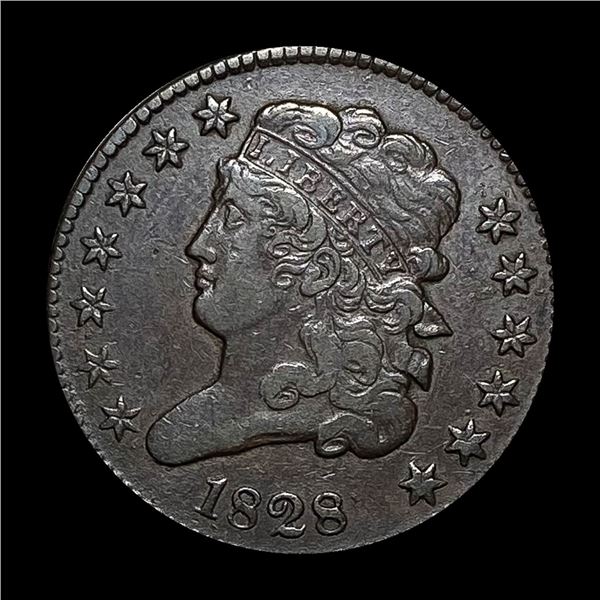 1828 Classic Head Half Cent NEARLY UNCIRCULATED
