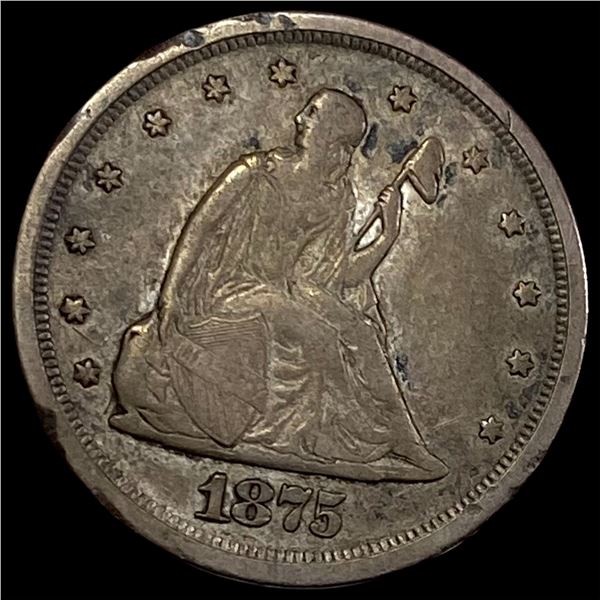 1875-S Silver Twenty Cent Piece LIGHTLY  CIRCULATED