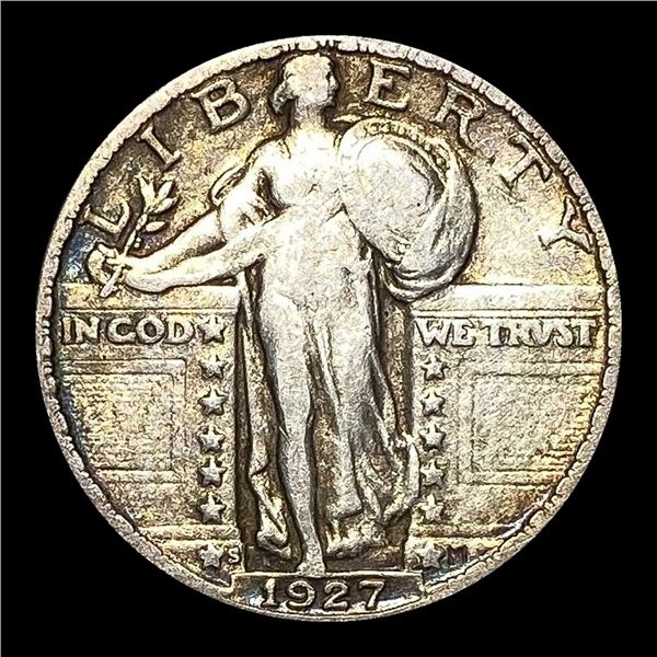 1927-S Standing Liberty Silver Quarter LIGHTLY CIRCULATED