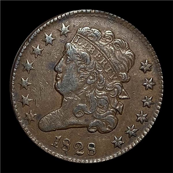 1828 Classic Head Half Cent CLOSELY UNCIRCULATED