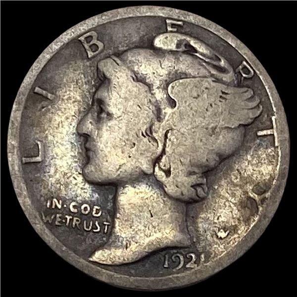 1921 Silver Mercury Dime NICELY CIRCULATED