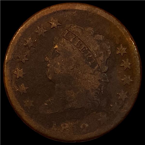 1812 Coronet Head Large Cent NICELY  CIRCULATED