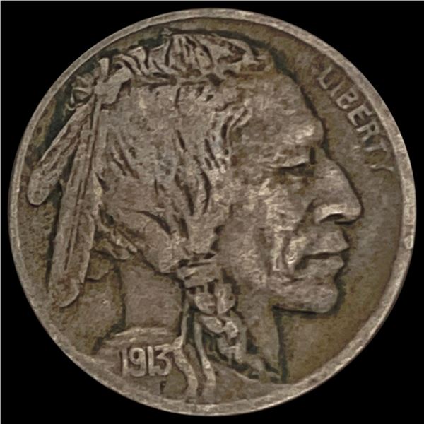 1913-D Buffalo Nickel LIGHTLY CIRCULATED