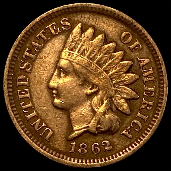 1862 Indian Head Cent ABOUT UNCIRCULATED