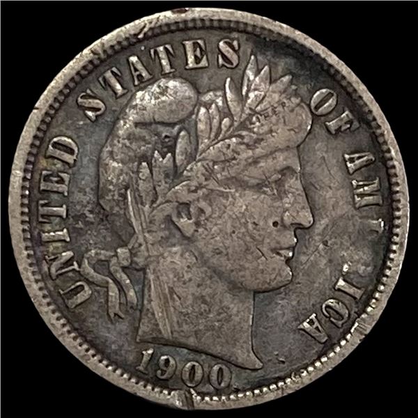1900-O Silver Barber Dime NICELY CIRCULATED