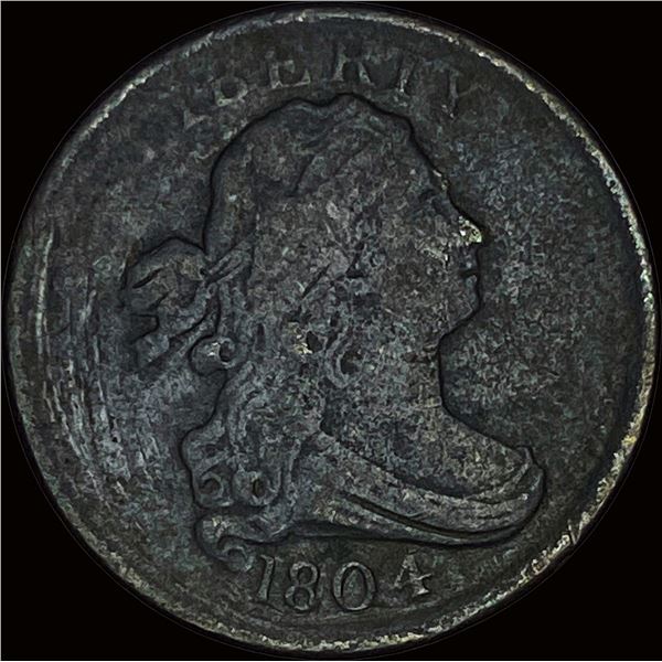 1804 Draped Bust Half Cent NICELY CIRCULATED