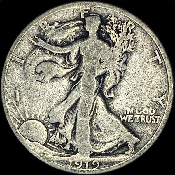 1919-D Walking Liberty Half Dollar NICELY CIRCULATED