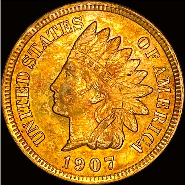 1907 Indian Head Cent NEARLY UNCIRCULATED