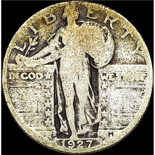 1927-S Silver Standing Liberty Quarter NICELY CIRCULATED