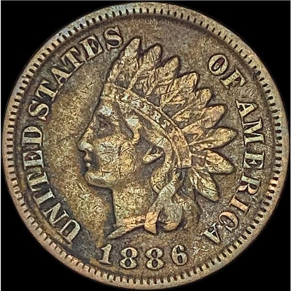 1886 Indian Head Cent ABOUT UNCIRCULATED