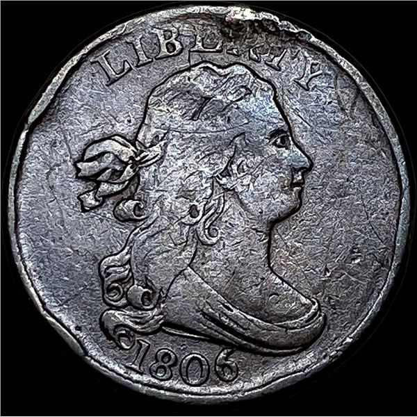1806 Draped bust Half Cent HIGH GRADE