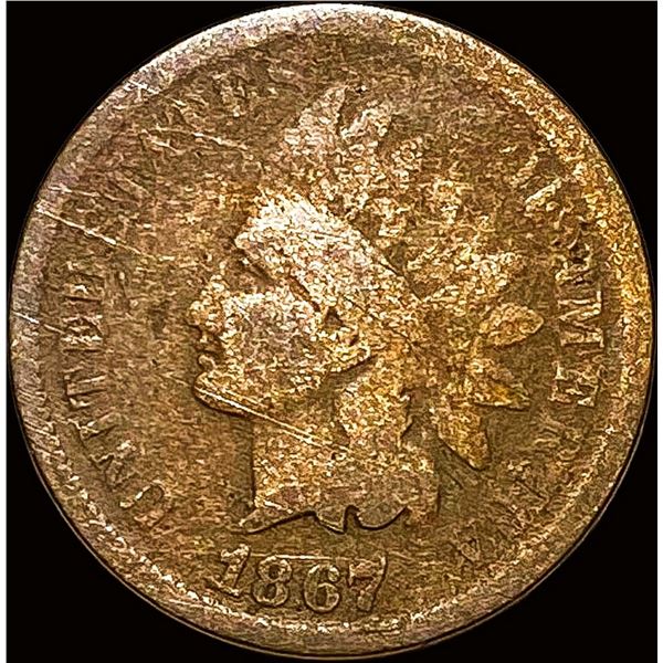 1867 Indian Head Cent NICELY CIRCULATED