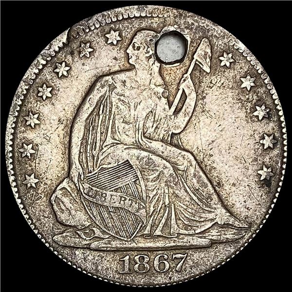 1867 Seated Liberty Half Dollar HIGH GRADE