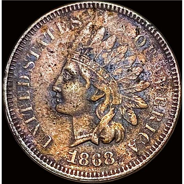 1868 Indian Head Cent NEARLY UNCIRCULATED