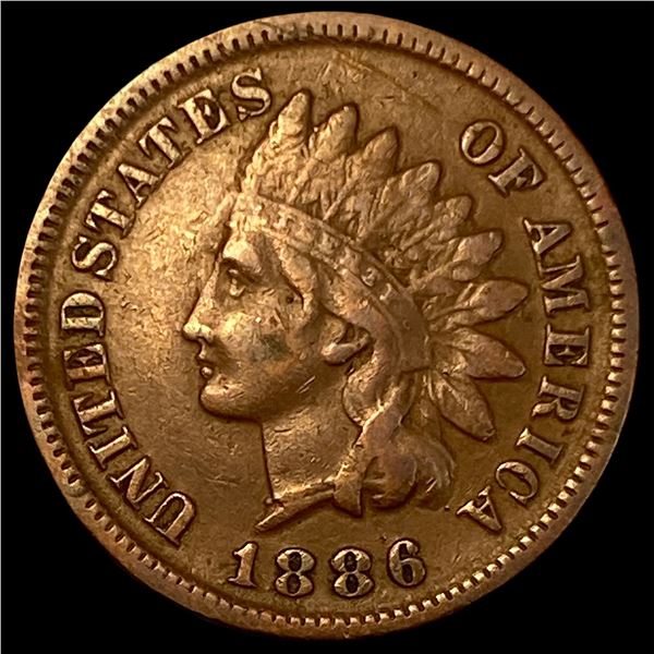 1886 Indian Head Cent ABOUT UNCIRCULATED