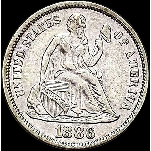 1886 Seated Liberty Dime CLOSELY UNCIRCULATED