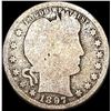 Image 1 : 1897-S Silver Barber Quarter NICELY  CIRCULATED