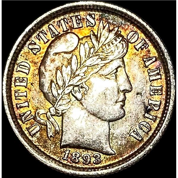 1893 Silver Barber Dime CLOSELY UNCIRCULATED